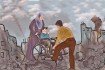 ذوي الإعاقة يخوضون معاركهم الخاصة بين القذائف