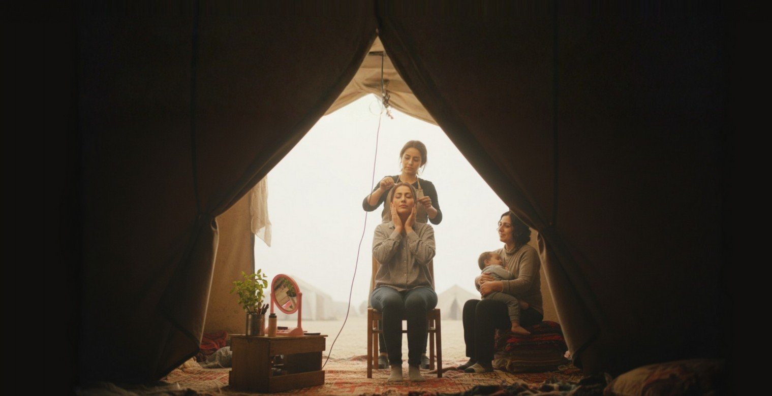 صالونات التجميل تعود للحياة وسط الركام والخيام