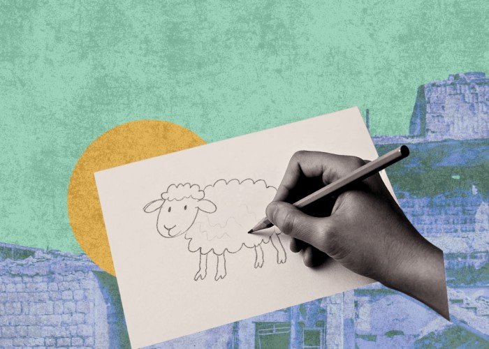 غزة: أطفال يرسمون الأضاحي بدلاً من لمسها