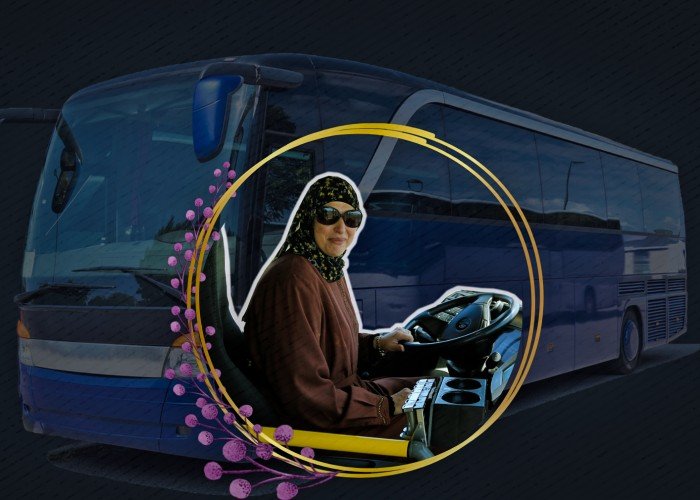 سامية أبو علقم: على مقود الحافلة حققت حلمي