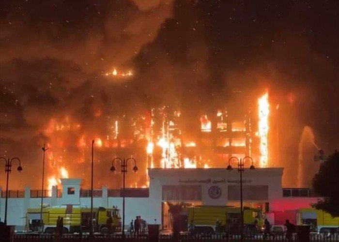 وفاة أكثر من خمسين شخص في حريق مديرية أمن الإسماعيلية بمصر،، حريق مديرية أمن الإسماعيلية
