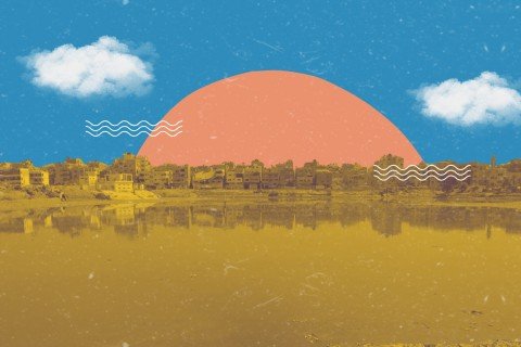 فيضان ملوث يهدد النازحين غرب غزة