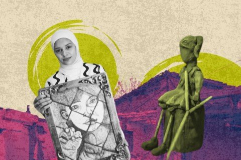 حكاية فنانة غزّية تشكل الألم بالطين