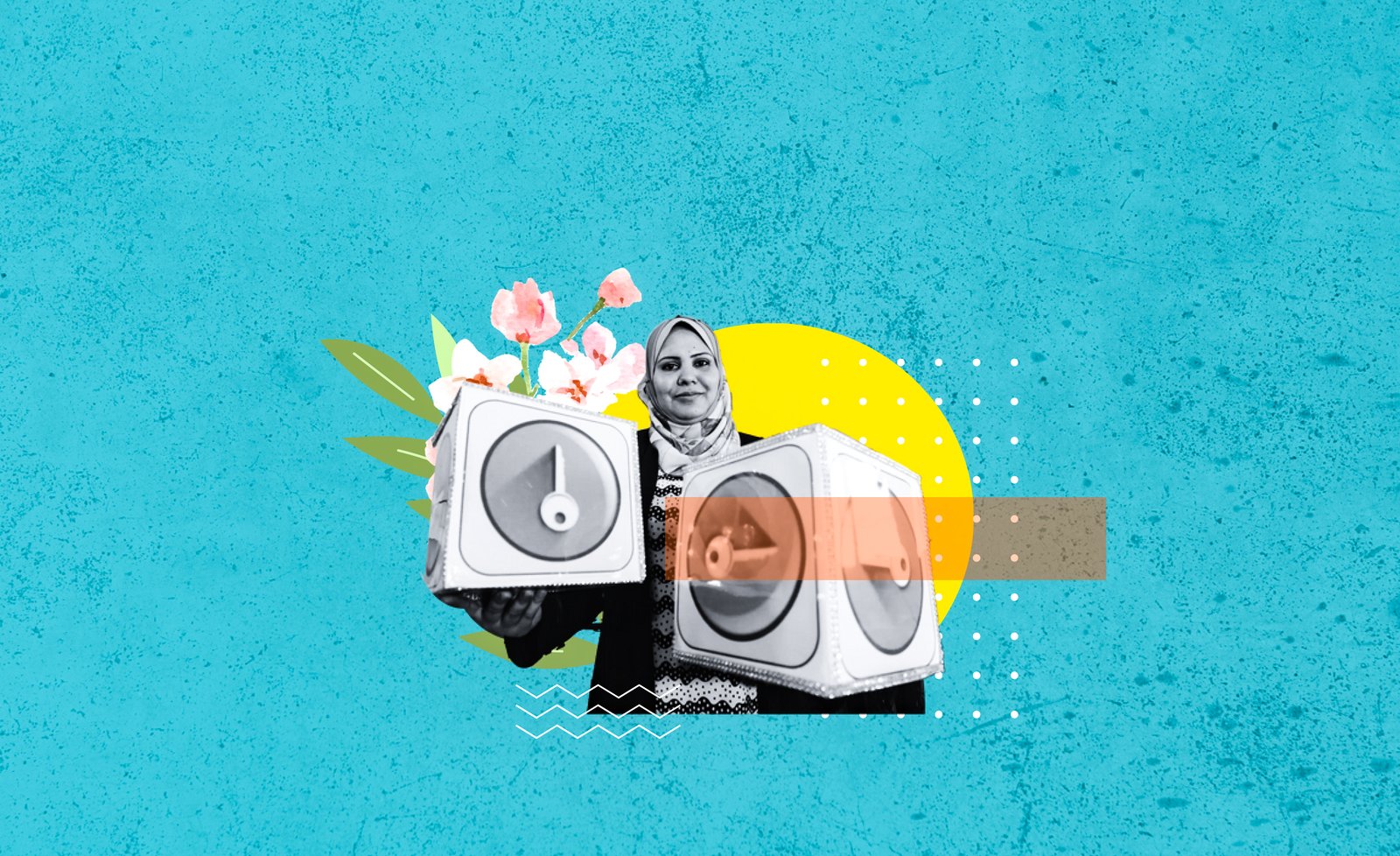 فلسطينية تكسب رزقها من الوسائل التعليمية