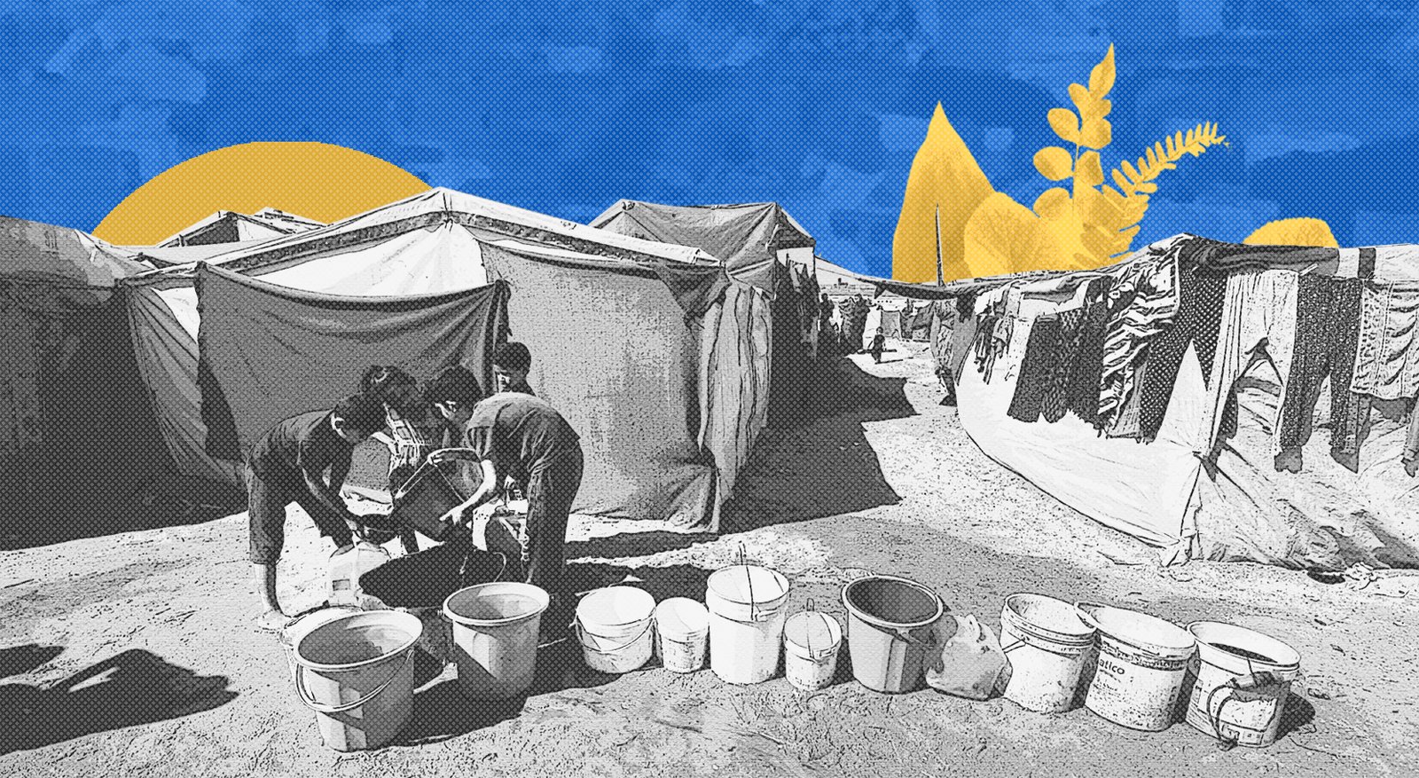 شح المياه والنازحين: معاناة متعددة الأوجه